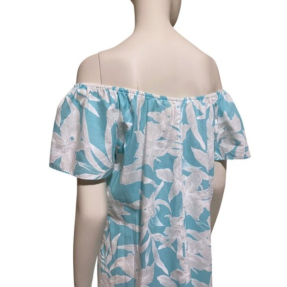 Vintage Hilo Hattie Hawaiian Muu Muu Maxi Dress L (3X) Oversized Hawaii Resort - Picture 7 of 11